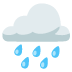 wolk met regen