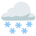 wolk met sneeuw