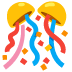 minge cu confetti