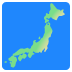 mapa Japonska