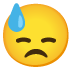 cara con sudor frío