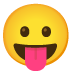 জিভ বার করা মুখ