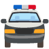 naderende politieauto