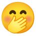 手蓋住嘴巴