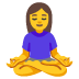 盤坐女子
