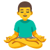 盤坐男子