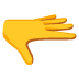 手掌向下